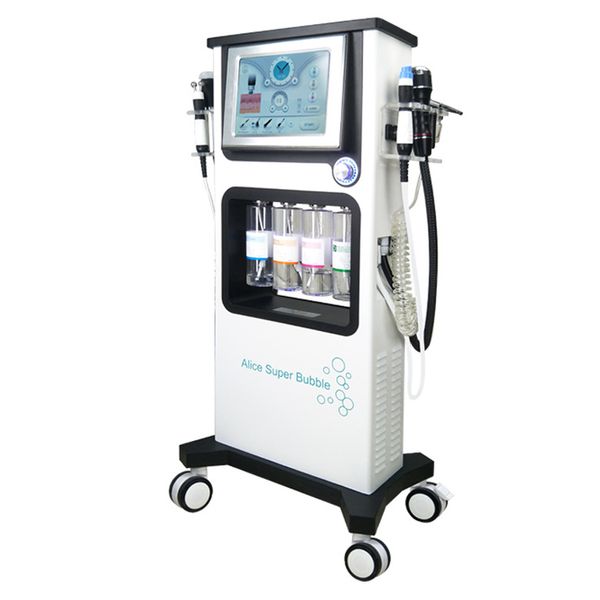 Máquina multifuncional 7 em 1 para spa, pulverizador a jato de oxigênio, água hydra, para limpeza facial, rejuvenescimento da pele, aperto