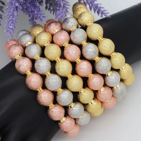 Bracciale rigido di alta qualità classico tricolore placcato oro braccialetto di fascino accessori italiani per feste di lusso da donna