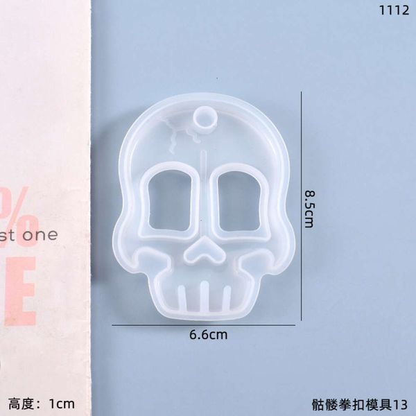 Meiren Crystal Yu DIY Dropping Gel Fun Play Defense Skull Faust Verschluss Silikonform 843840