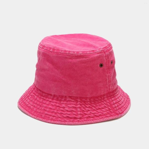 Berets Floppy Beach Chapéus para Mulheres Ao Ar Livre Sun Fashion Bucket Chapéu Skater Homem Senhoras Verão Tecido