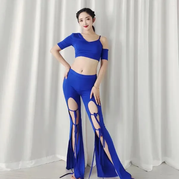 Sahne Giyim Arap Dans Kadın Profesyonel Göbektance Kostüm Kadın Belly Dansçı Çin Halk Elbiseleri Takım 2024 Dans Etek Prom