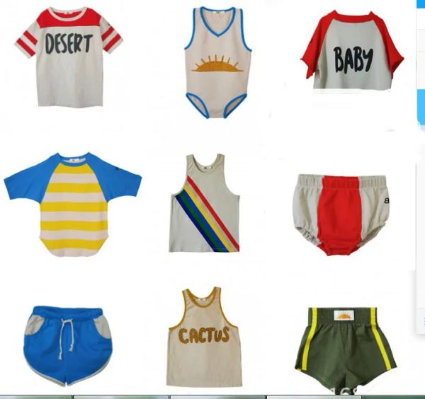 Maglietta Capris Kids 2023 Summer Strafina Boys Girls Top Tee T -Shirts Tank Shorts Casual Shorts Pants for Childre