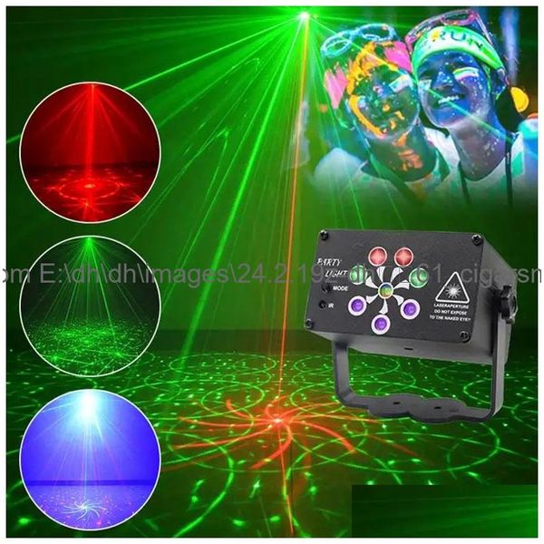 Andere Event Party Supplies Helle RGB-LED-Bühnenlicht Disco Party Club Home Dekoration Mini tragbare Lichter Drop Lieferung Home Garde Dhmfn