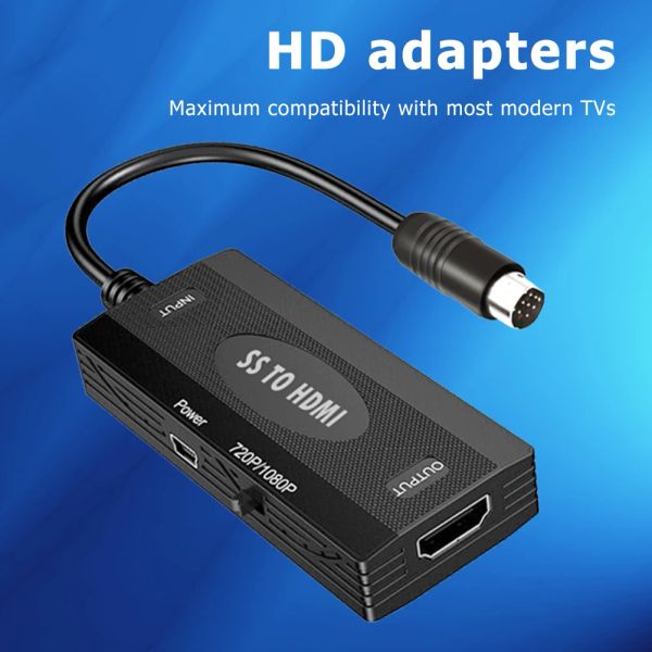 Kabel Praktische Spielekonsole SS zu hdmicompatiblen Adaptergerät für Sega Saturn HD -TV -Konverter -Gamepad -Instrumente