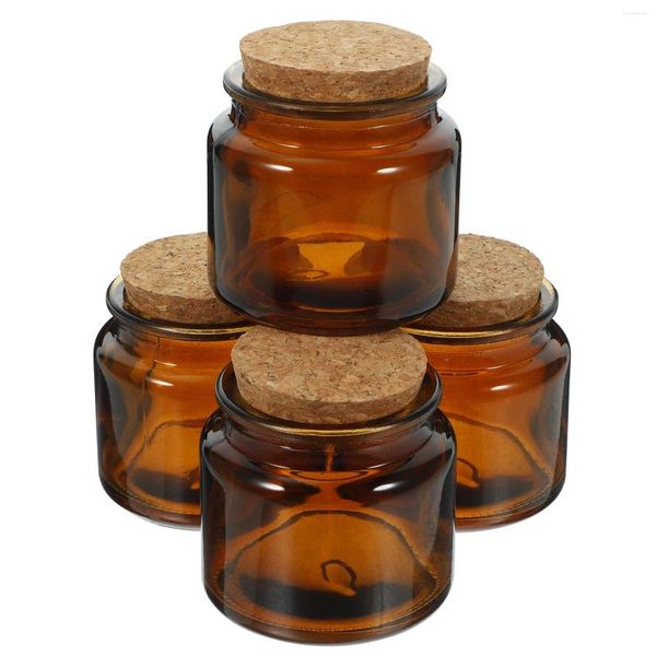 Titulares de vela Vidro Perfumado Copo Titular Doméstico Cork Jar Garrafa Vazia Tealight Luzes