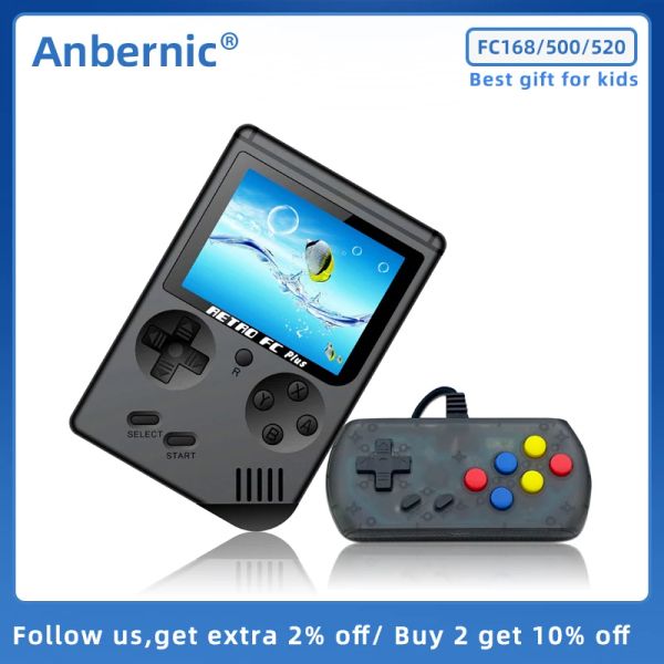 Chemises Anbernic 500/520 в 1 ретро -видео -консоль консоли портативная игра портативная карманная консольная консоль мини -портативной игрок для детей подарочный телевизор