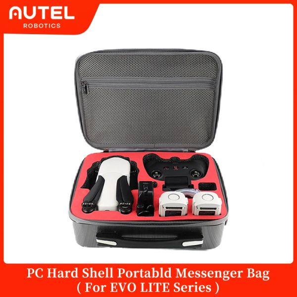 Очистители Autel Robotics Evo Lite Series PC Hard Shell Portabld Сумка-мессенджер Водонепроницаемая ручка-ракушка Черный аккумуляторный чехол для дрона для Lite