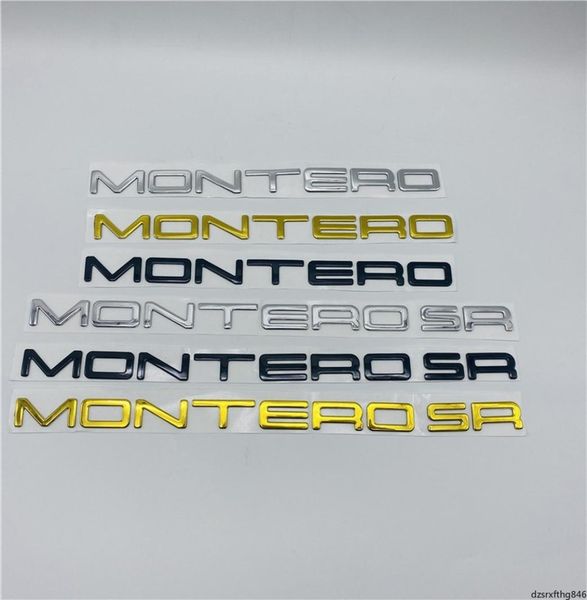 Accessori auto per Mitsubishi Montero SR LS Baule posteriore Portellone Emblema Porta laterale Parafango Logo Parole Targhetta Decal2248617