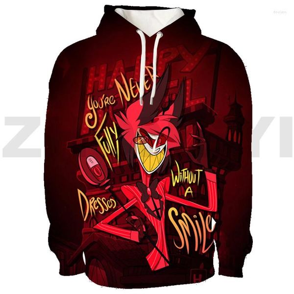 Herren Hoodies Anime Hazbin Hoodie Trend 3D El Trainingsanzug Männer Kleidung Übergroße Pullover Casual Sweatshirt Frauen Lounge Wear Streetwear