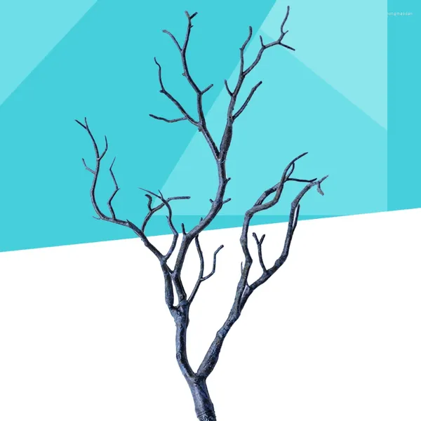 Декоративные цветы 3 шт. Искусственные сушеные ветки деревьев Ветки стебли для украшения цветочной композиции (синий)
