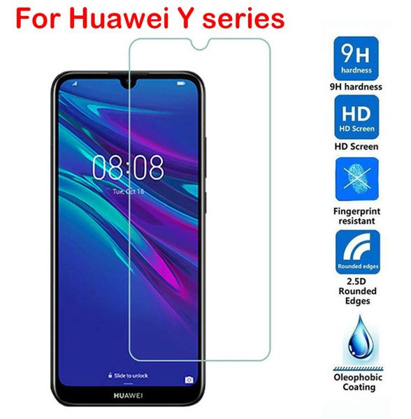 Vetro protettivo per Huawei Y9 Prime Y5 Y6 P Smart Z 2019 Protezione dello schermo in vetro temperato per Huawei Y5 Y6 Y7 Prime 2018 Glass3582338