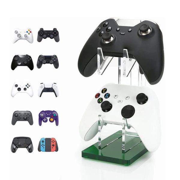 Suporte acrílico para controle de jogos, suporte para exibição de mesa para ps5/ps4/switch pro/xbox series, suporte para joystick