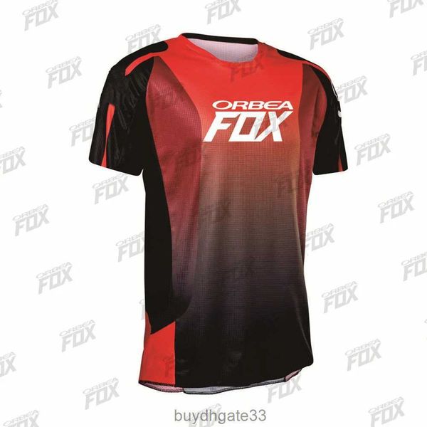 PXCJ T-shirt da uomo Maglia da ciclismo a manica corta da uomo Maglia da ciclismo Orbea Fox Downhill Mountain Bike Camicie da Mtb Offroad Dh Abbigliamento moto