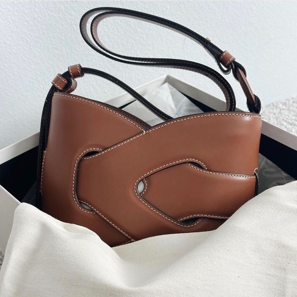 Designer-Handtasche aus Leder, Umhängetasche, luxuriöse Tragetasche, Umhängetasche aus Leder, hochwertige, quadratische, modische Umhängetasche