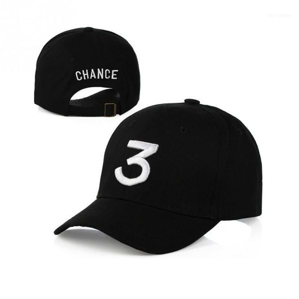 Cappellini da baseball Whole-Chance 3 Rapper Berretto da baseball Lettera Ricamo Snapback Uomo Donna Cappello Hip Hop Street Fashion Gothic Gorro11292F