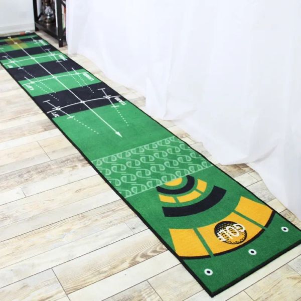 50x300cm Golf Putting Green Mat Equipamento interno para home office Indoor Mini Golf Putting Training Mat