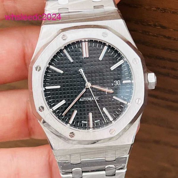 Audemar Pigue Relógios de luxo Royal Oak 15400ST.OO.1220ST.01 Relógio masculino automático mecânico de aço inoxidável mostrador preto 41 mm de diâmetro 2024 HB KYI7