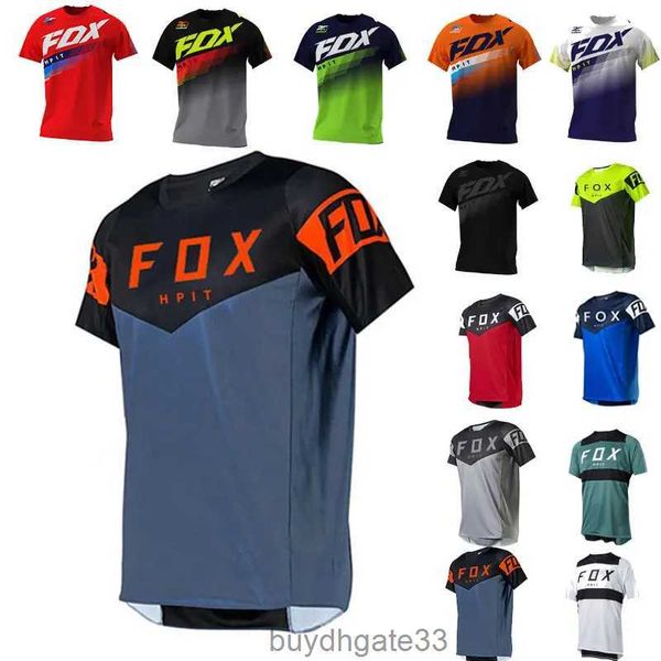 30F4 T-shirt da uomo Maglie da downhill da uomo Hpit Fox Mountain Bike Camicie da mtb Offroad Dh Maglia da moto Motocross Abbigliamento sportivo da corsa