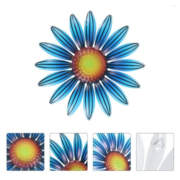 Wandaufkleber, Sonnenblumen-Dekor, Metall, Blumenornament, Hängezubehör für Zuhause und Büro