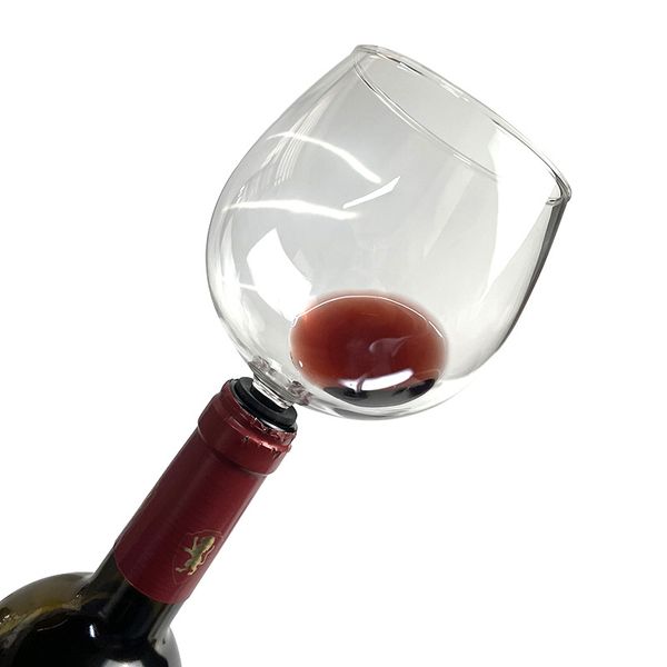 Garrafa de vinho, topper de vidro, bebida diretamente da garrafa, copo de vidro transparente de cristal, decantador de vinho com cortiça 240223-1293