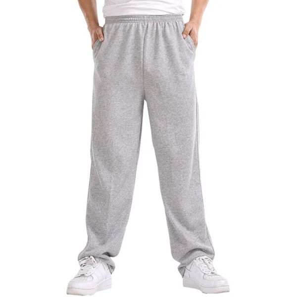 Pantaloni Casual Uomo Pantaloni da casa Pantaloni dritti Taglia 7XL 140KG Uomo Pantaloni sportivi semplici in cotone economici Autunno Estate Pantaloni elastici neri