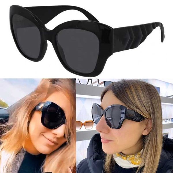 2021ss nova mulher olho de gato óculos de sol mulher designer óculos de sol feminino moda óculos de sol espinha de peixe espelho perna design óculos 0808 wit250n