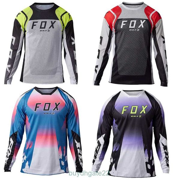 Herren T-Shirts MTB Downhill Jersey Mountainbike Motorrad Bat Fox T-Shirt Outdoor Sports Enduro Maillot Ciclista CBRI