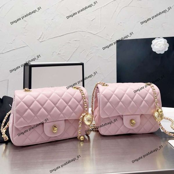 Borsa alla moda Borsa a mano da donna Golden Globe Fatty Little Lambskin Lingge Chain Borsa piccola Può essere portata a spalla Borsa a tracolla Versatili borse di lusso portatili