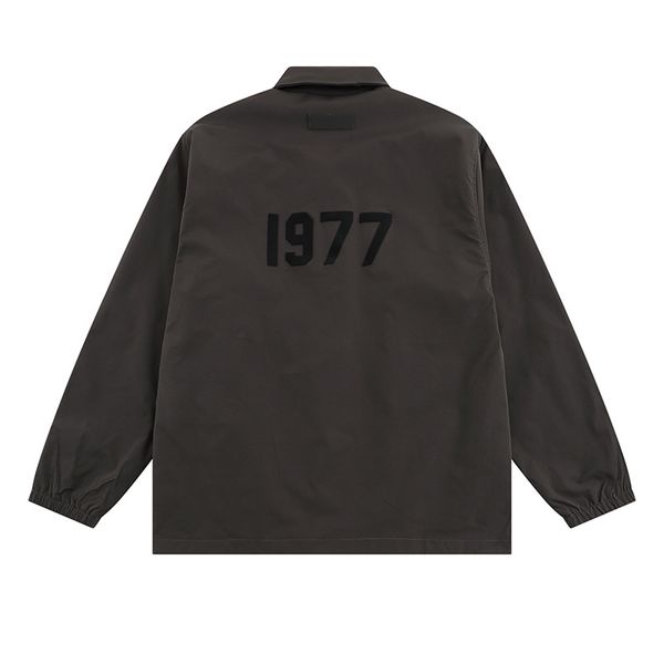 23FW США флокированное пальто с принтом, осенне-зимняя спортивная куртка для мужчин и женщин, уличная ветронепроницаемая эмблема, лоскутная верхняя одежда 0223