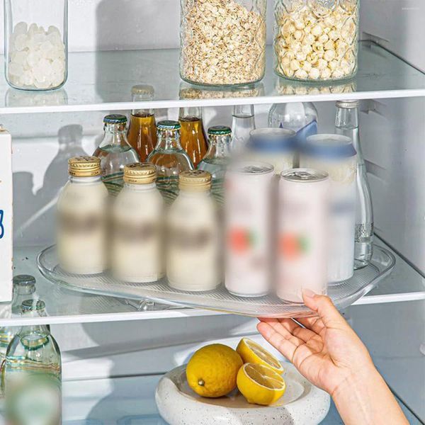 Contenitore per condimenti da tavolo per tavolo da cucina Contenitore per condimento per giradischi trasparente reversibile per frigorifero per uso domestico