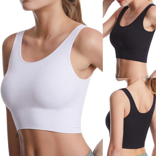 Reggiseno sportivo modellante da donna con imbottitura, senza top imbottito, canotta da allenamento, senza fili, per fitness, yoga