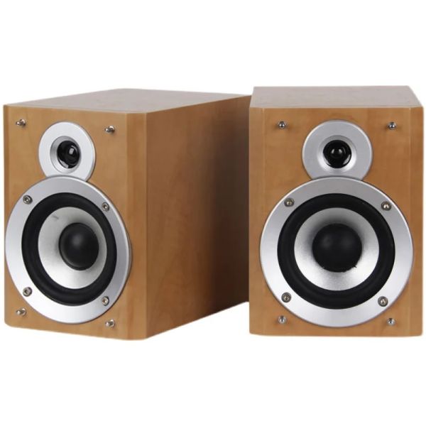 Altoparlanti 8Ω 4 pollici Macchina combinata Altoparlante audio HiFi Subwoofer Home theater ad alta fedeltà Altoparlante anteriore Cassa di risonanza in legno Una coppia