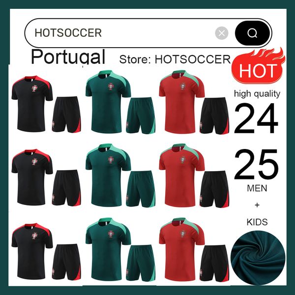 2024 2025 Portugal Futebol Treino Portuguesa Futebol Treinamento Homens e Crianças 24 25 Portugieser Tracksuits Jogging Jersey Shirt Kits Survetement Chandal