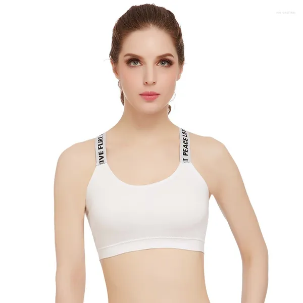 Completo da yoga Fitness richiesto Supporto elevato Tessuto traspirante Reggiseno sportivo alla moda Cuscinetti rimovibili Allenamento Tendenza antiurto Corsa