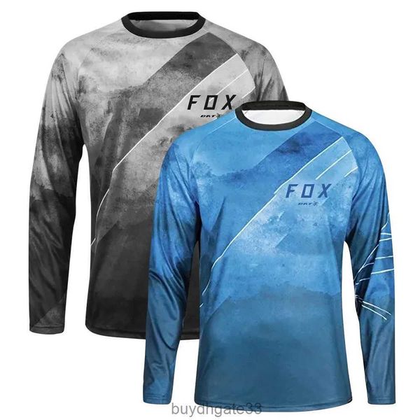 6qoe erkek tişörtleri yarasa fox dağ bisikleti forması offroad dh mtb yokuş aşağı formalar hızlı kuru Camiseta motokros tişört giyim