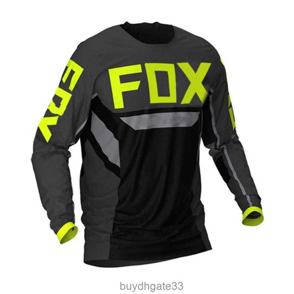 T2UX T-shirt da uomo Fox Straight Tuta da ciclismo per sport all'aria aperta T-shirt da moto con riduzione della velocità da corsa campestre