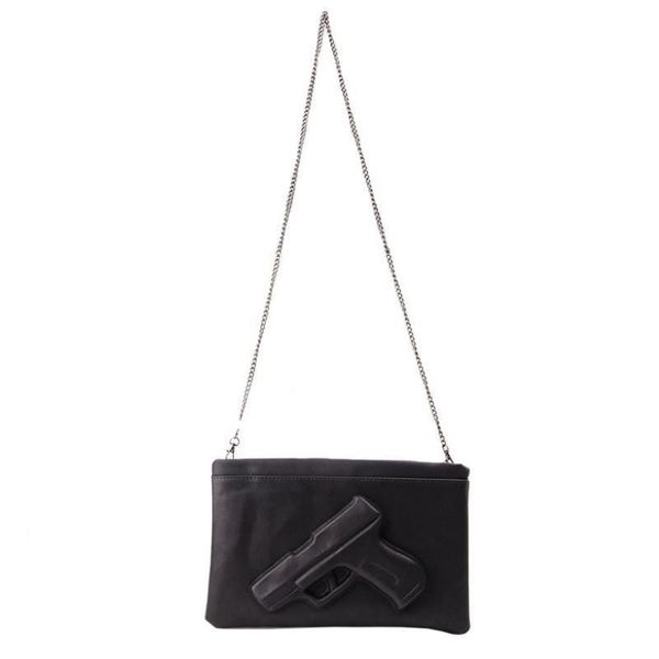 Designer-marca feminina mensageiro sacos de ombro bolsas moda embreagens 3d impressão couro pistola saco senhoras bolsas designer 3007