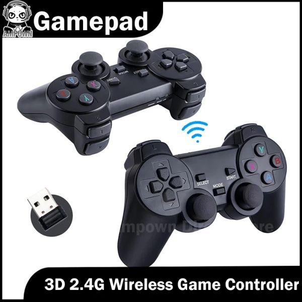 Gamepads 3d rocker 2.4g controlador de jogos sem fio para android pc linux windows 98 2000 xp 2003 m8 gamepad console de jogos de vídeo joystick