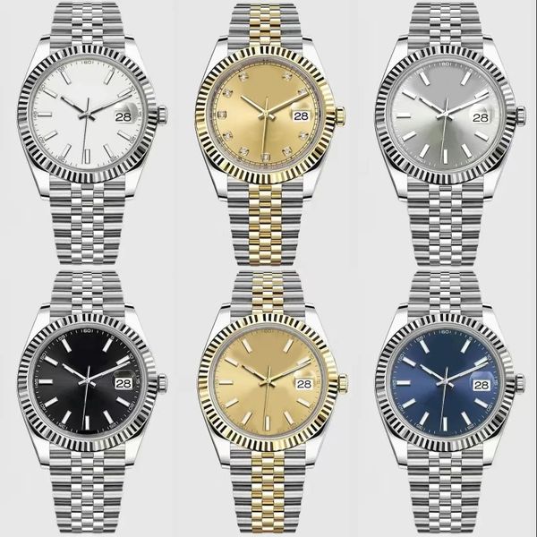 Orologi meccanici automatici orologio da uomo di design datejust quadrante indice placcato oro orologio 36/41mm orologio al quarzo di lusso da donna 28/31mm coppie stile B4