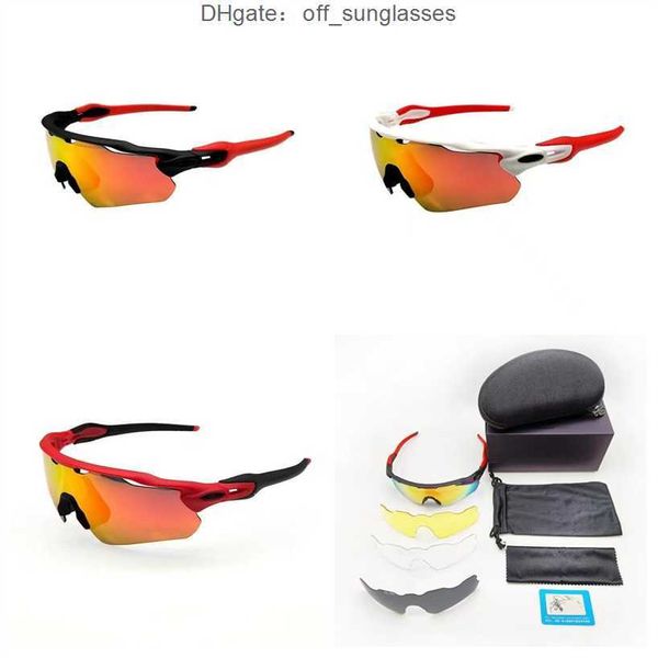Дизайнерские солнцезащитные очки Oakleies Oakly Okley Велосипедные очки для спорта на открытом воздухе Рыбалка Поляризованный свет Ветрозащитные и устойчивые к песку с оправой для близорукости 5 линз 0KOV
