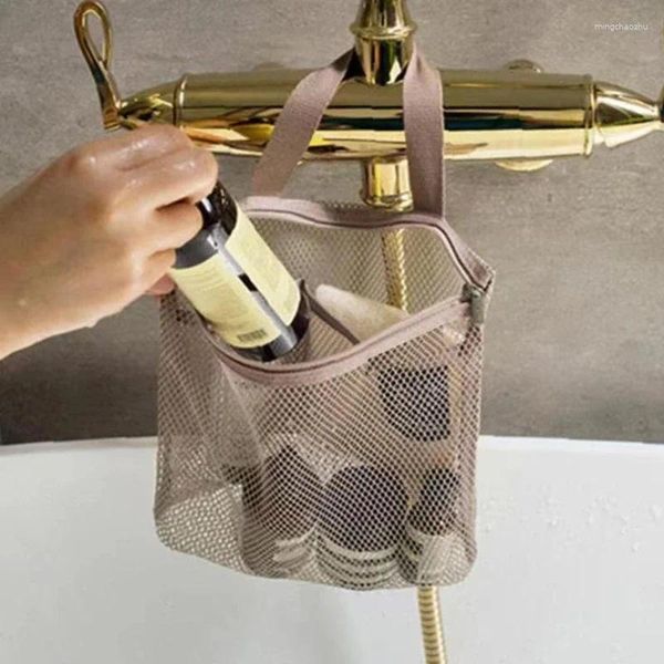 Borse per cosmetici Borsa a rete di grande capacità Borsa con cerniera cava Articoli da toeletta da viaggio Organizzatore Trucco Accessori per doccia Stoccaggio