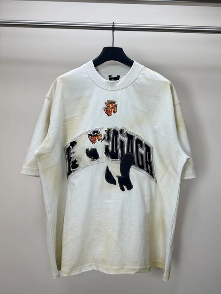 мужская футболка Марка Simple Street короткая летняя с принтом Дизайнерская рубашка с рукавами Уличная футболка Повседневная футболка с надписью Дышащая мода Брендовая мужская трендовая повседневная свободная футболка