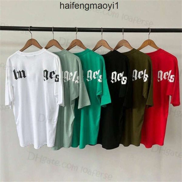 Lüks Palm Melek Palmangel Palma Angels Pal Mens T Shirt Moda Giyim Tees Tshirts Yeni Köpekbalığı Baskı Kısa Kollu T Shirt Kadınlar Erkekler İçin Günlük Pamuk Stre2s