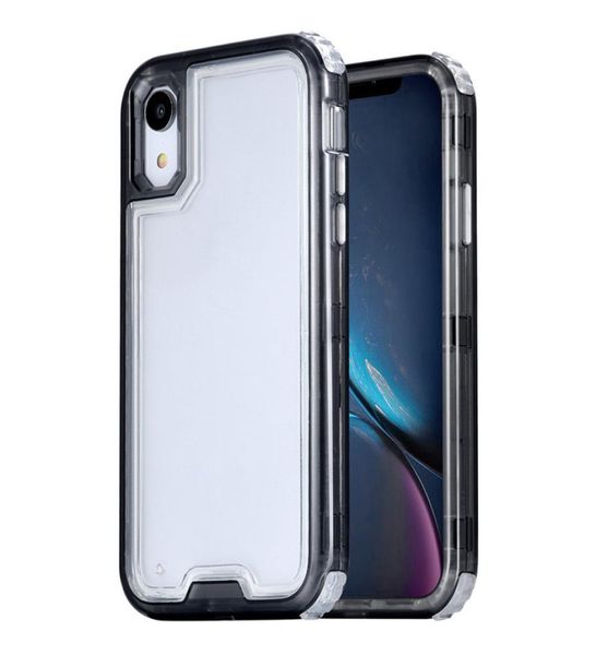 Per Iphone Xr Custodia 3in1 Heavy Duty Custodia protettiva per tutto il corpo Custodia morbida per telefono ibrido in TPU rigido per iPhone 8 Plus Xs Max1139411