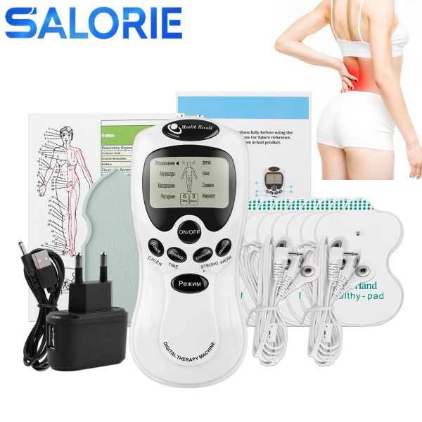 MASSAGER 8 MODES TENS UNITÀ EMS Muscolo Muscolo Fisioterapia Microcorrente a bassa frequenza Pulse anticollite Elettrico Massager EMS Massager EMS