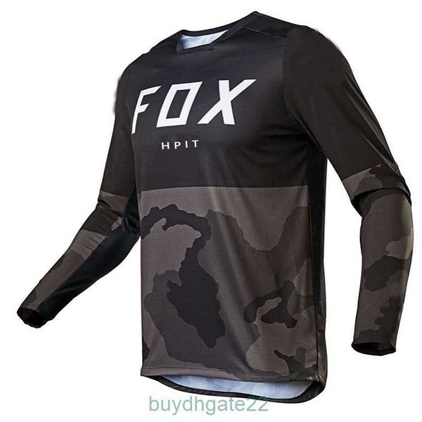 Camisetas masculinas Fox Speed Down Mountain Motocicleta Cross-country Race Equitação Terno Jaqueta Ciclismo Manga Comprida T-shirt Pode Ser Conjunto LSFA