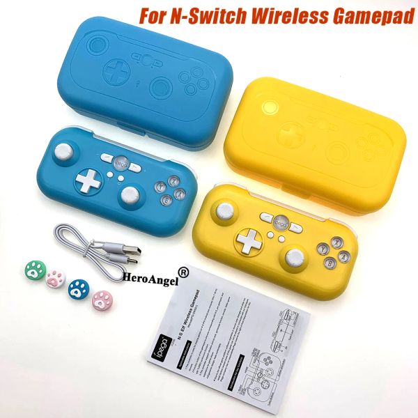 Геймпады Новейший беспроводной контроллер Bluetooth для коммутатора Nintendo с двойной вибрацией для переключателя Беспроводные геймпады Bluetooth