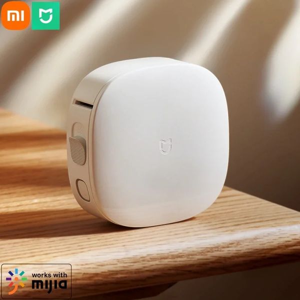 Xiaomi mijia máquina de fabricante de etiquetas inteligente mini bolso impressora de etiquetas térmica sem fio tudo em um diy data adesivo para mihome app