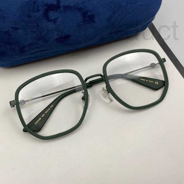 Montature per occhiali da sole alla moda Montatura per occhiali di design gg0459 montatura per occhiali miopia sottile con faccia semplice lente piatta personalizzata anti luce blu MBMC