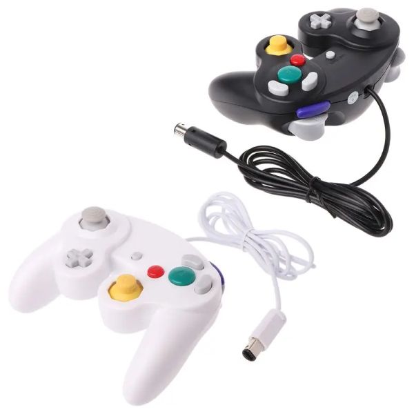 Геймпады Проводной игровой контроллер NGC GameCube Геймпад Игровые джойстики для управления игровой консолью WII с портом GC Аксессуары для игр